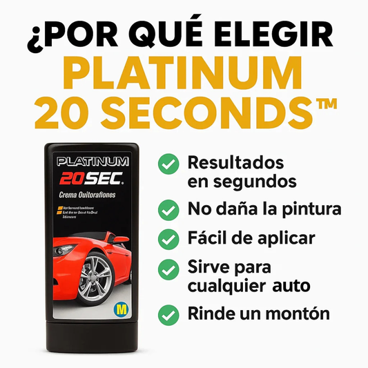 Cera Pulidora Platinum – Repara y Protege | Logra un Brillo Profesional en Segundos sin Gastar de Más