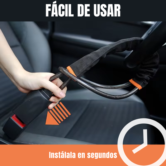 Cerradura de Volante al Cinturón - Protege tu Auto