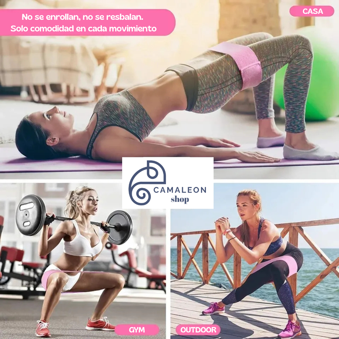 KIT 3 BANDAS ANTIDESLIZANTES – Logra un Cuerpo Firme sin Equipos Extras