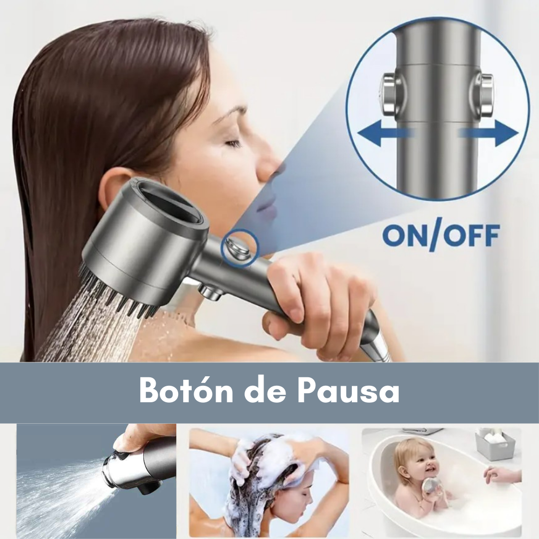 Cabezal de Ducha JetSpa 4 en 1