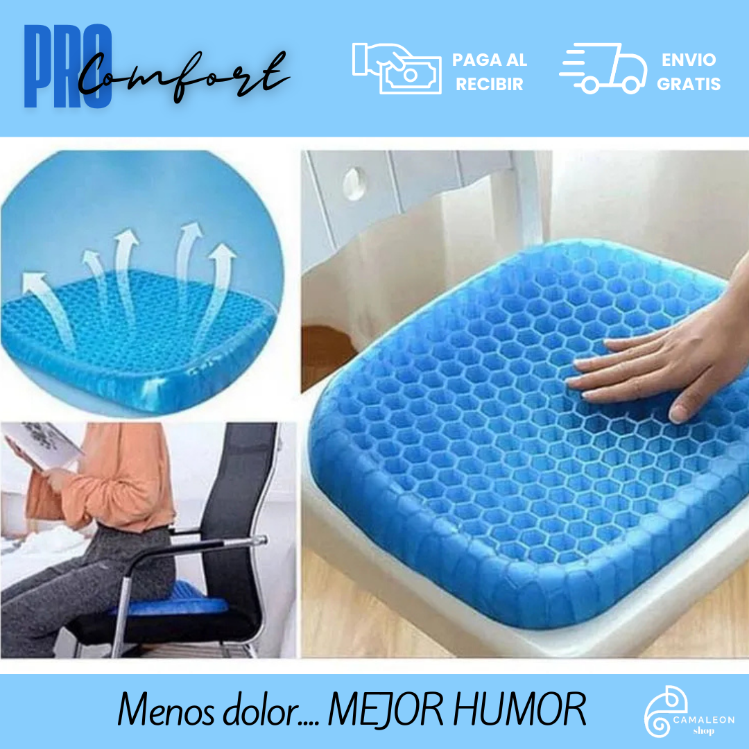 Cojín de Gel ProComfort – Soporte y Alivio Lumbar