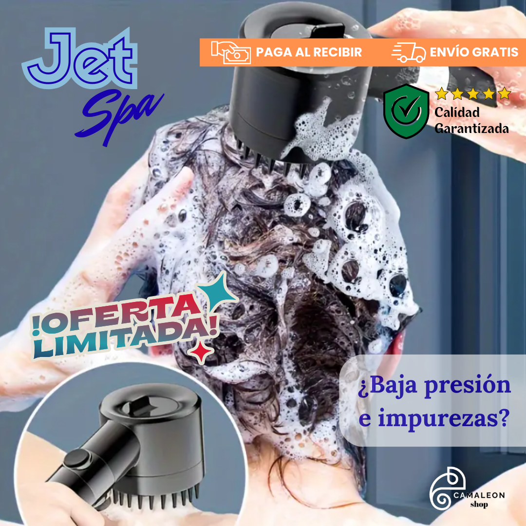 Ducha JetSpa 4 en 1 - Ahorra Agua sin Perder Potencia