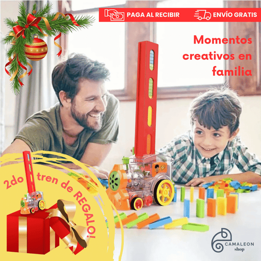 Tren Domino Road Maker – Momentos creativos en familia