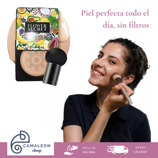 BASE CORRECTORA PREMIUM – Cubre Manchas y Arrugas | Rostro Uniforme y Natural Todo el Día