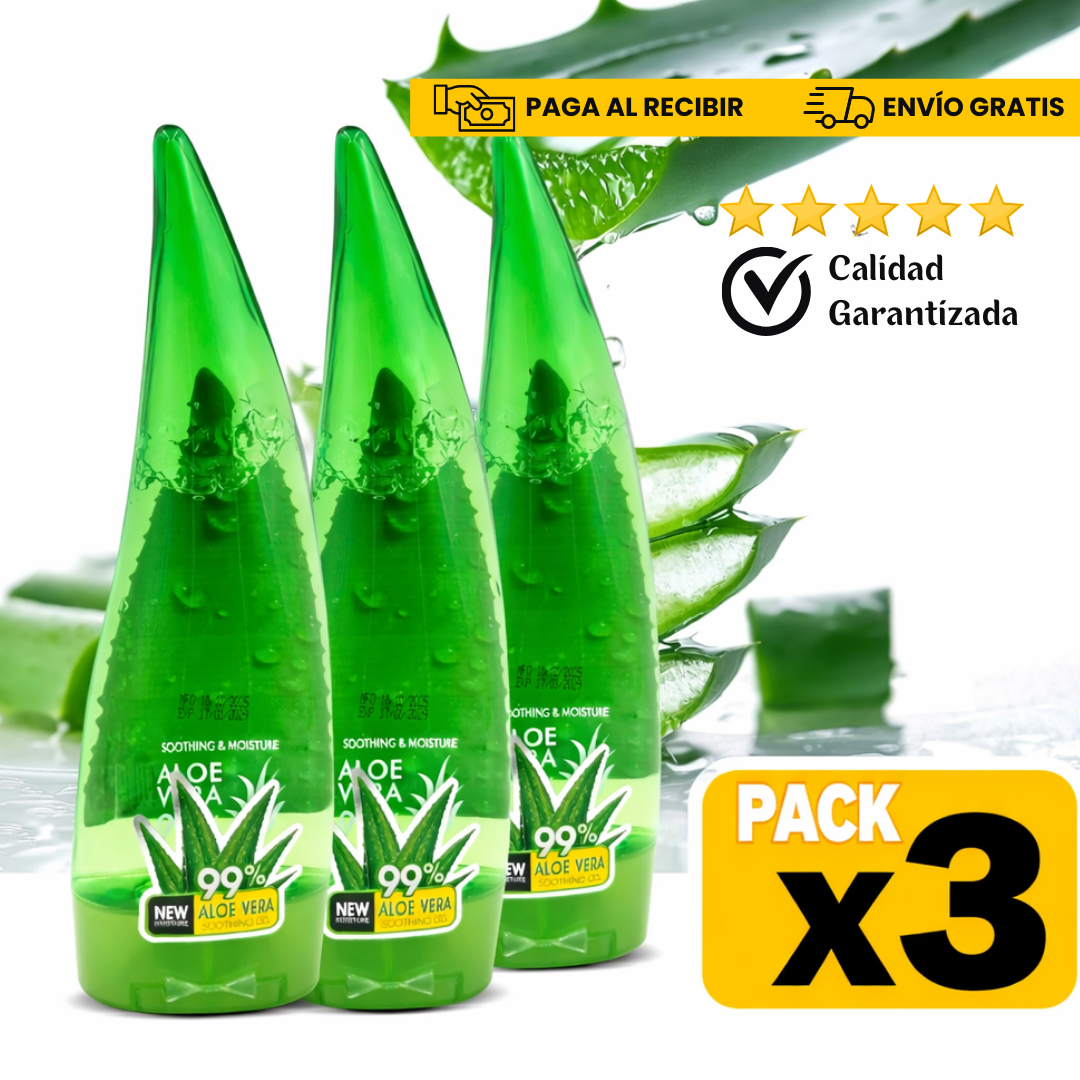 Gel Aloe SkinCare Multiacción – Hidratación y alivio inmediato (Pack x3)