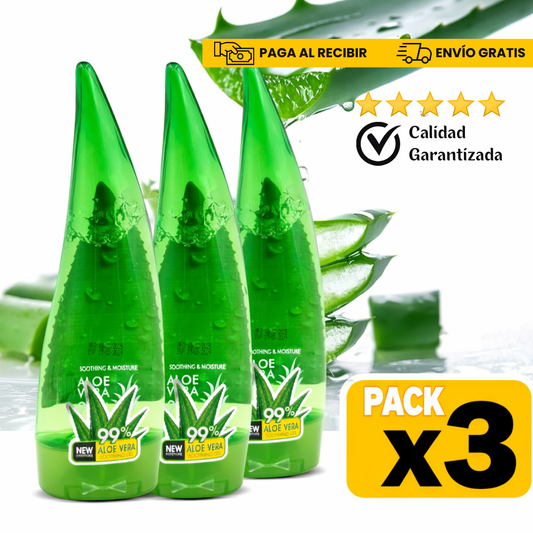Gel Aloe SkinCare Multiacción – Hidratación y alivio inmediato (Pack x3)