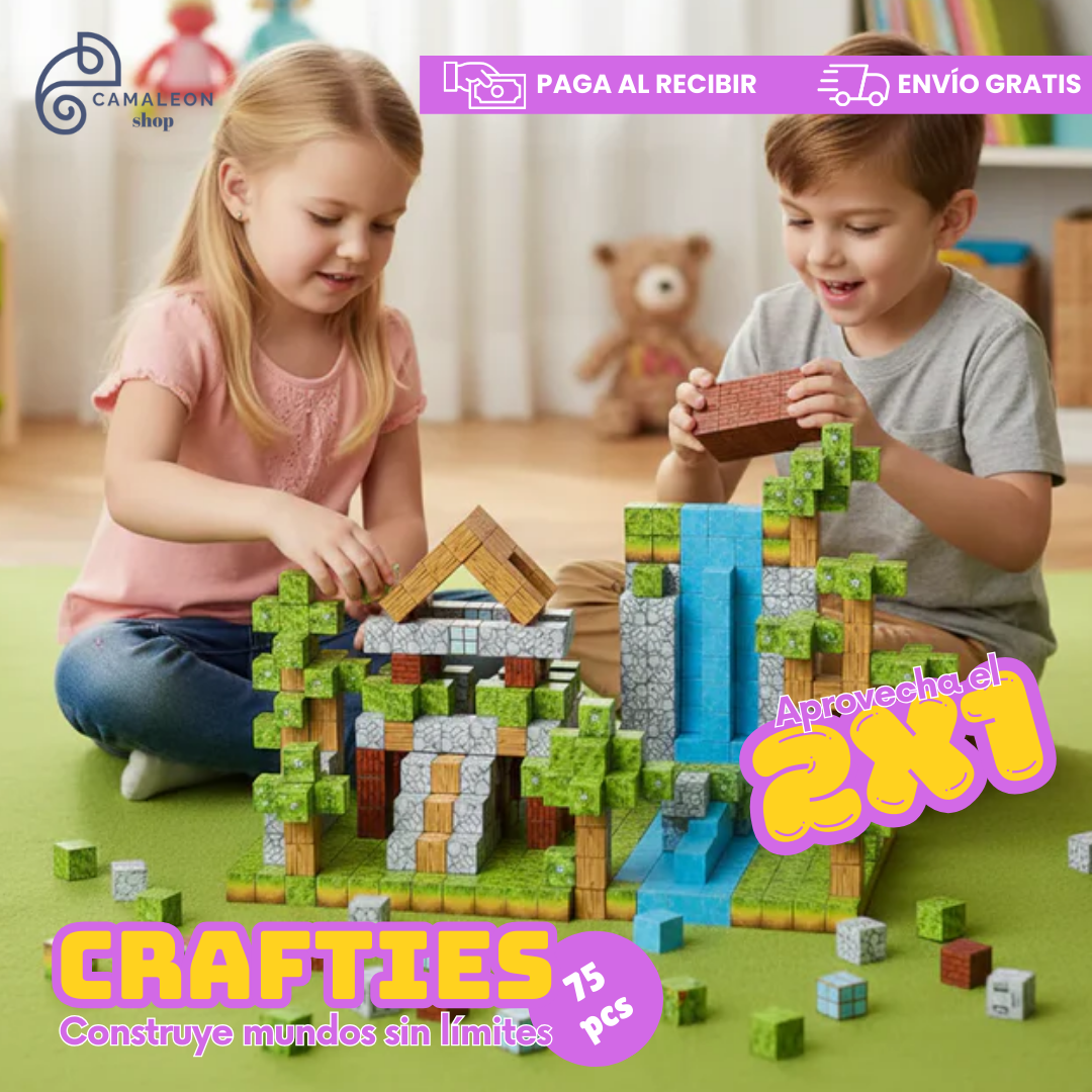 Crafties Bloques Magnéticos 75 pcs