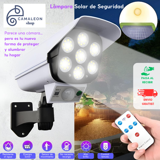 Lámpara Solar de Seguridad – Brilla y disuade | Protege tu casa desde el primer uso