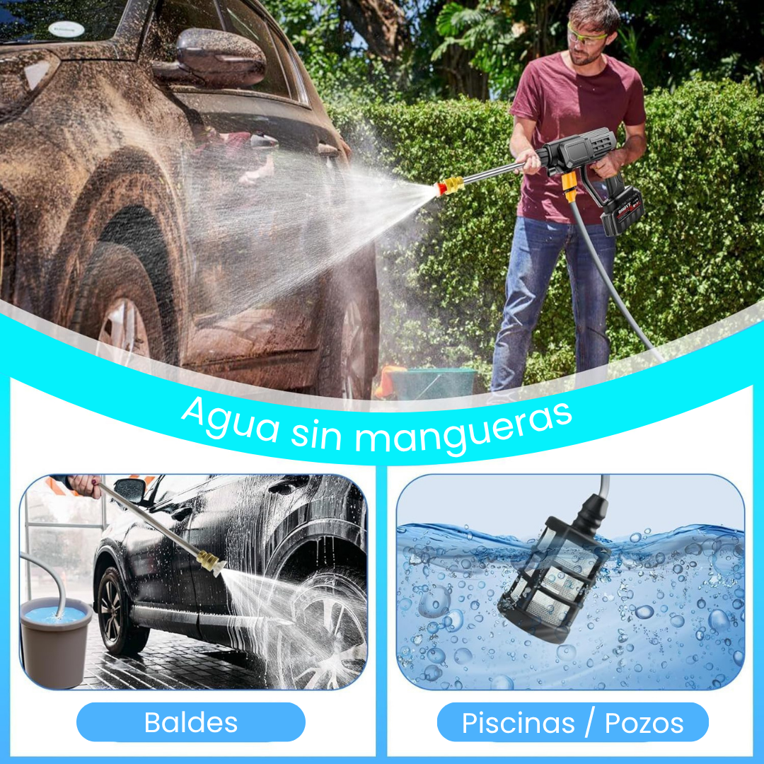 Hidrolavadora MultiClean 48 V – Alta presión sin cables | Elimina la suciedad en minutos