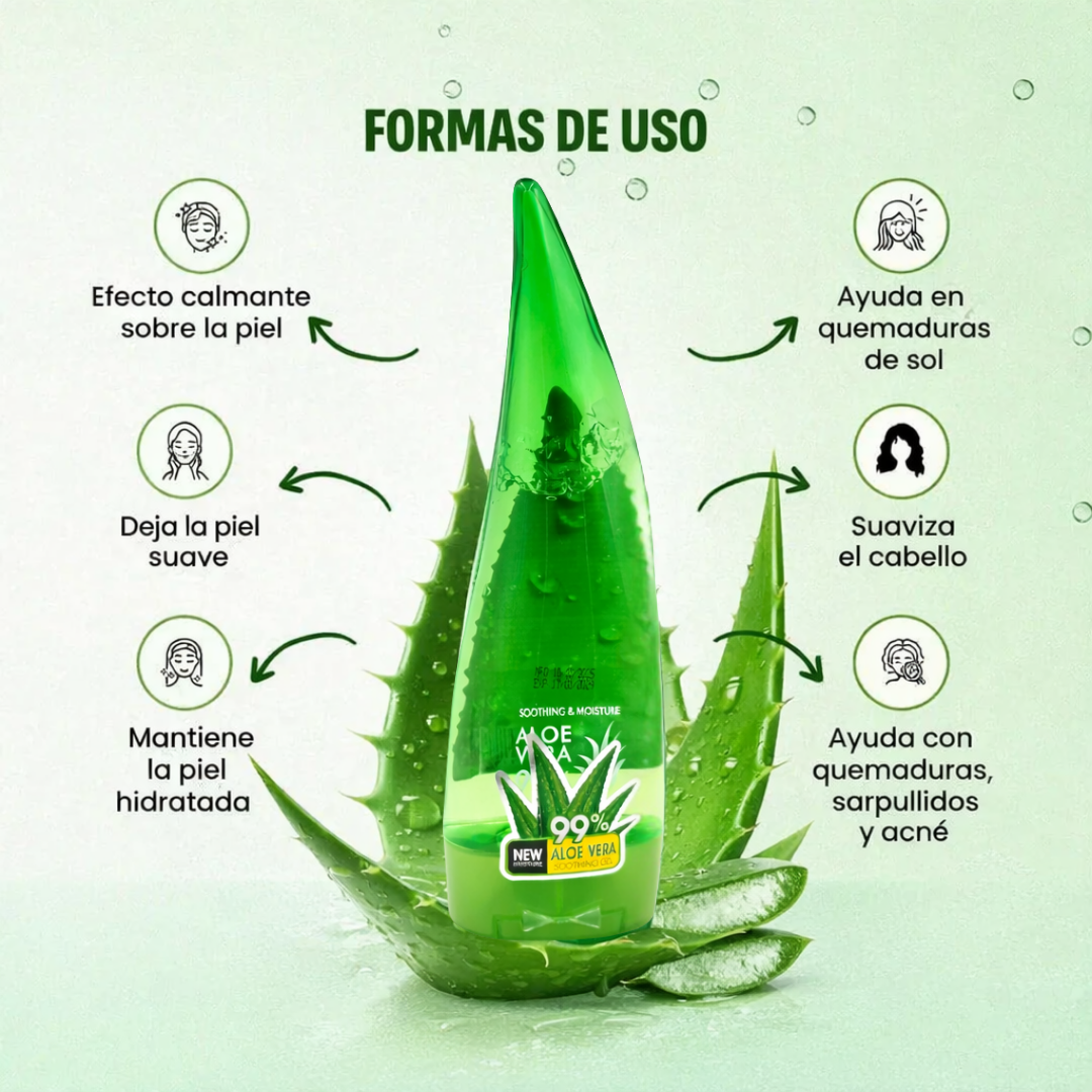 Gel Aloe SkinCare Multiacción – Hidratación y alivio inmediato (Pack x3)