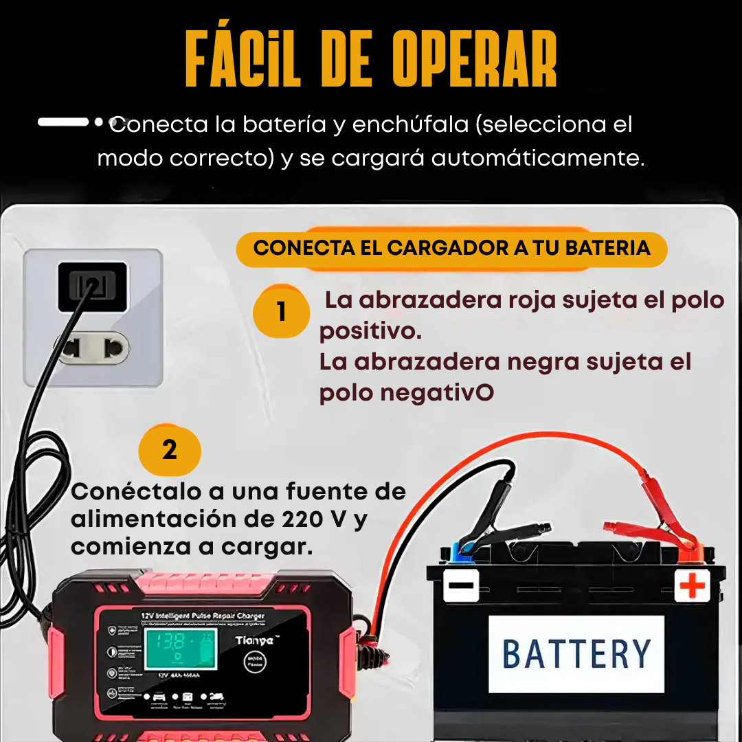 CARGA FACIL -Reparador inteligente de bateria-