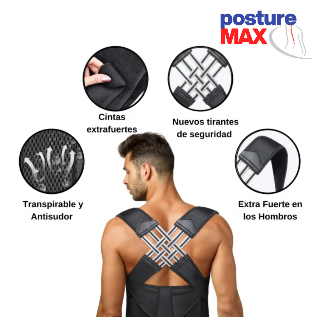 PostureMAX Corrector de Postura Unisex Premium