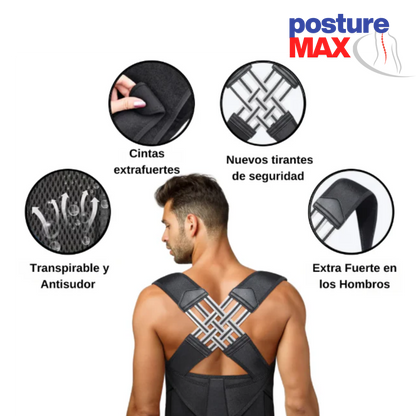 PostureMAX Corrector de Postura Unisex Premium