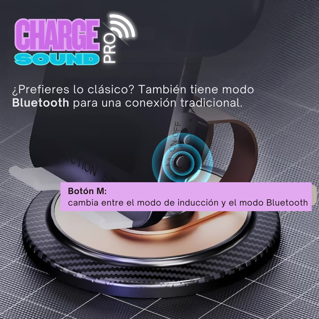 Soporte ChargeSound Pro – Mira, escucha y carga sin esfuerzo