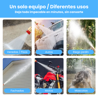 Hidrolavadora MultiClean 48 V – Alta presión sin cables | Elimina la suciedad en minutos