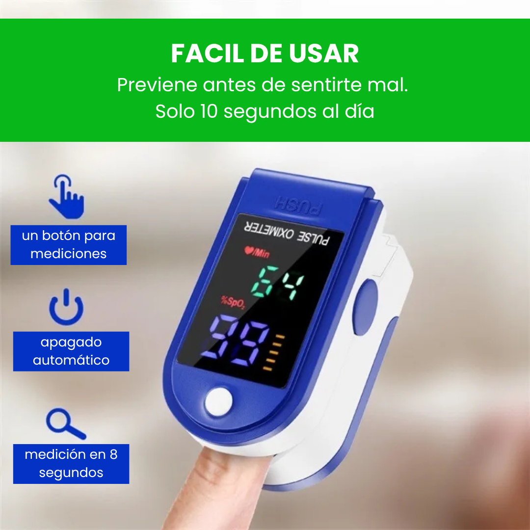 Oxímetro VitalCheck - Vive tranquilo sabiendo que tu salud está bajo control