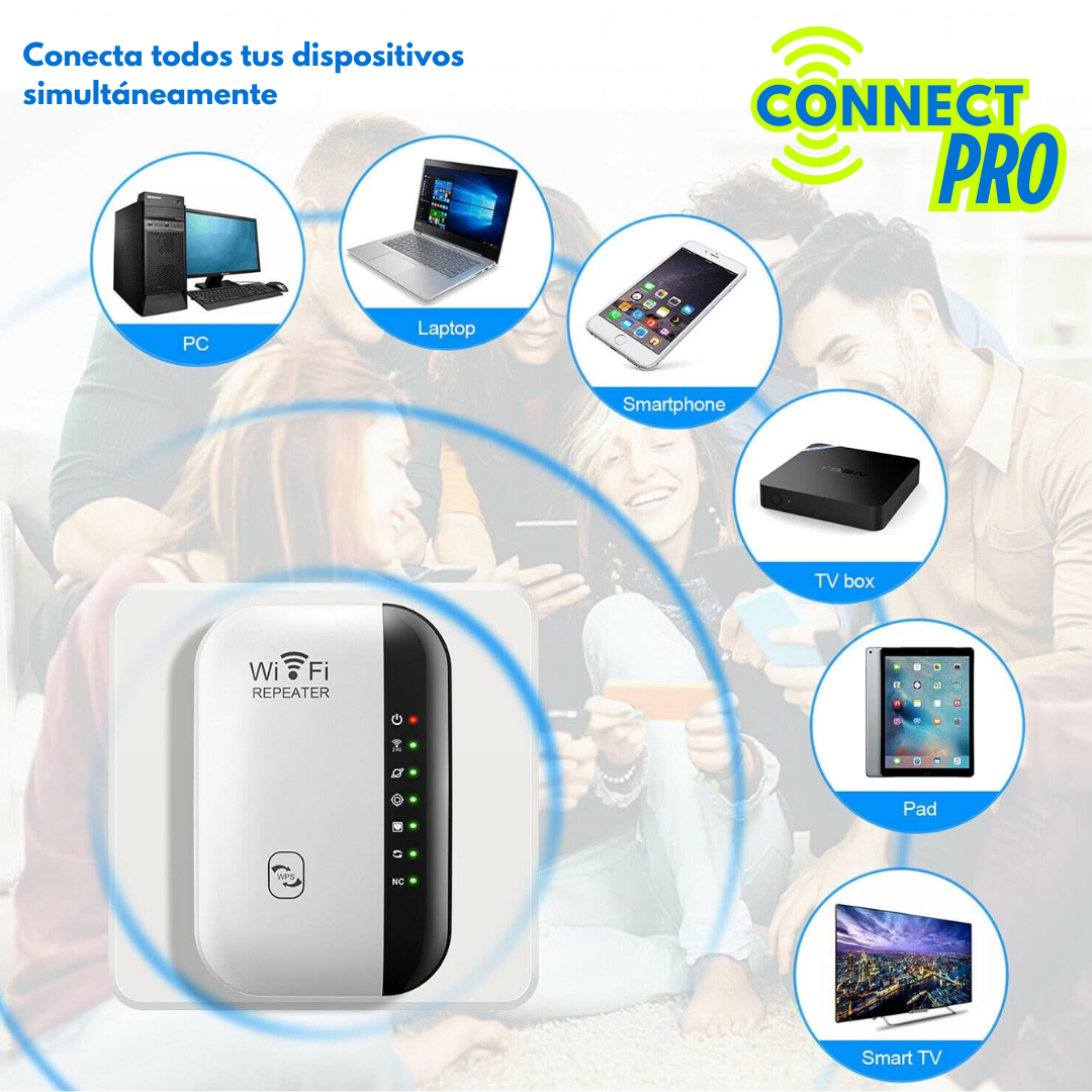 ConnectPro Extensor WiFi – Mejora tu señal