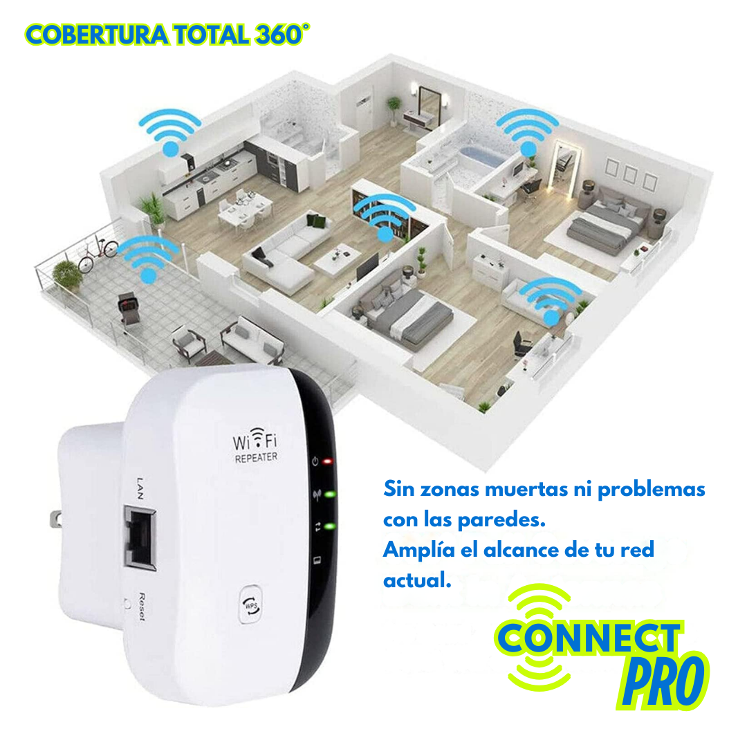 ConnectPro Extensor WiFi – Mejora tu señal
