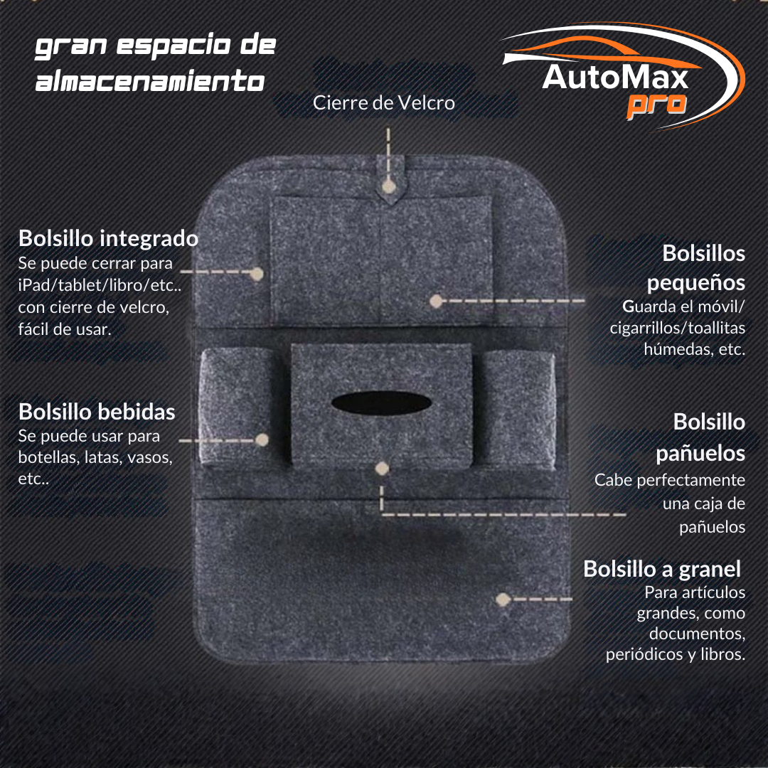 Organizador AutoMax Pro - Auto Impecable Cada Viaje