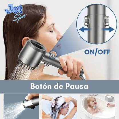 Ducha JetSpa 4 en 1 - Ahorra Agua sin Perder Potencia