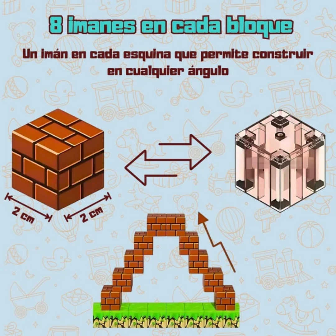 Crafties Bloques Magnéticos 75 pcs