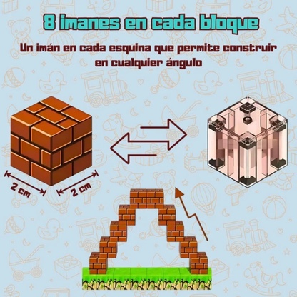 Crafties Bloques Magnéticos 75 pcs