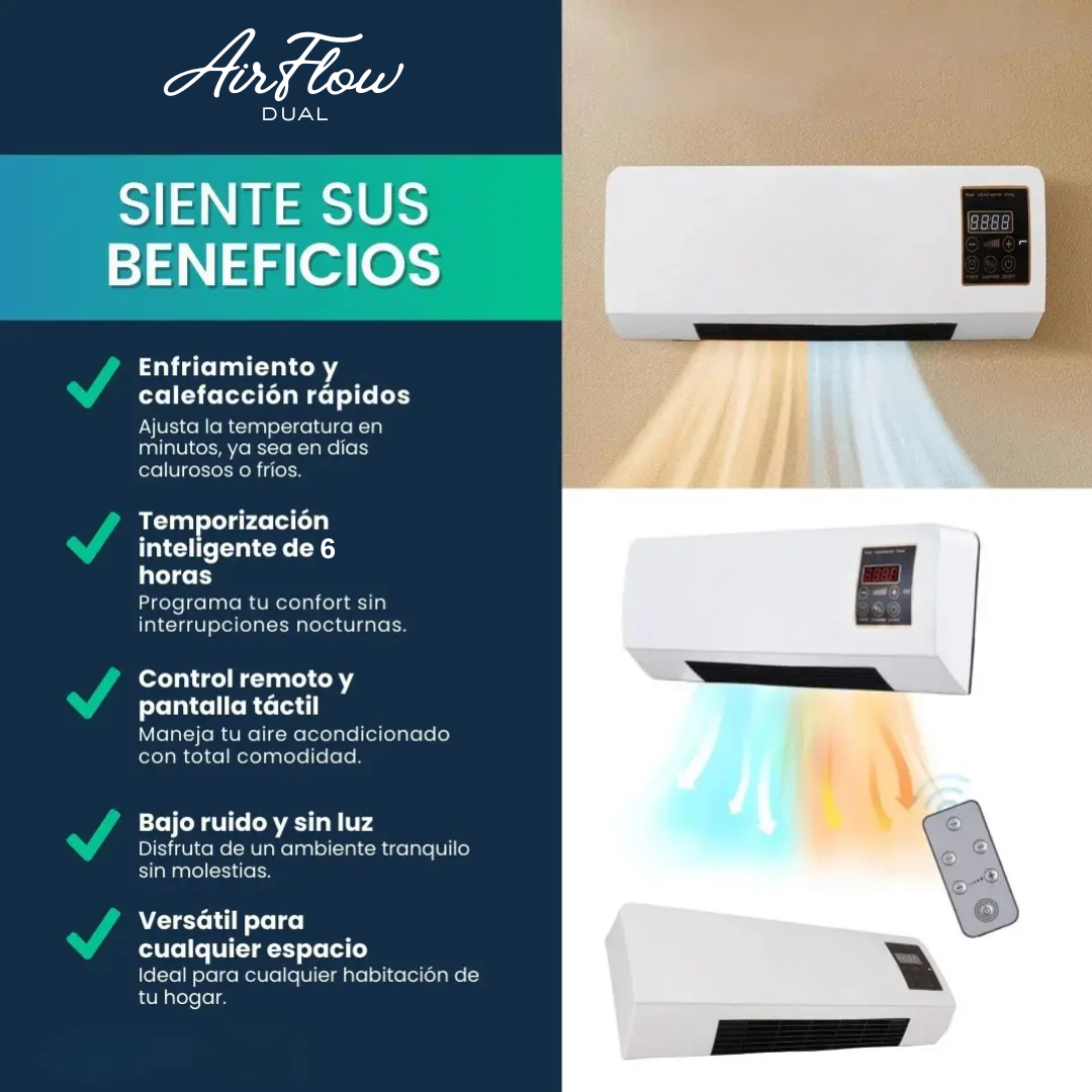 AirFlow Dual – Control de Frío y Calor en Espacios Pequeños