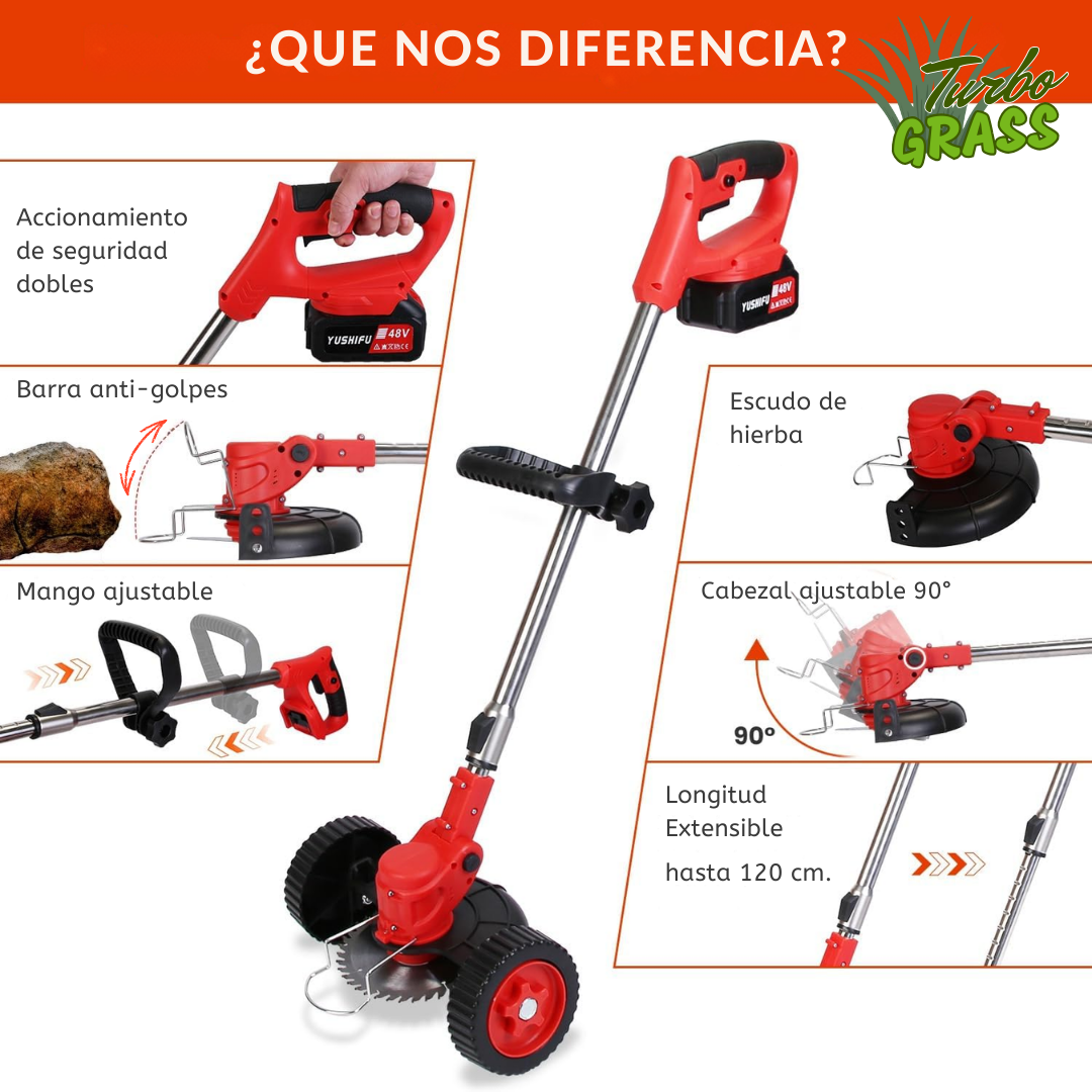 Turbo Grass – Cortacésped Inalámbrico 3 en 1