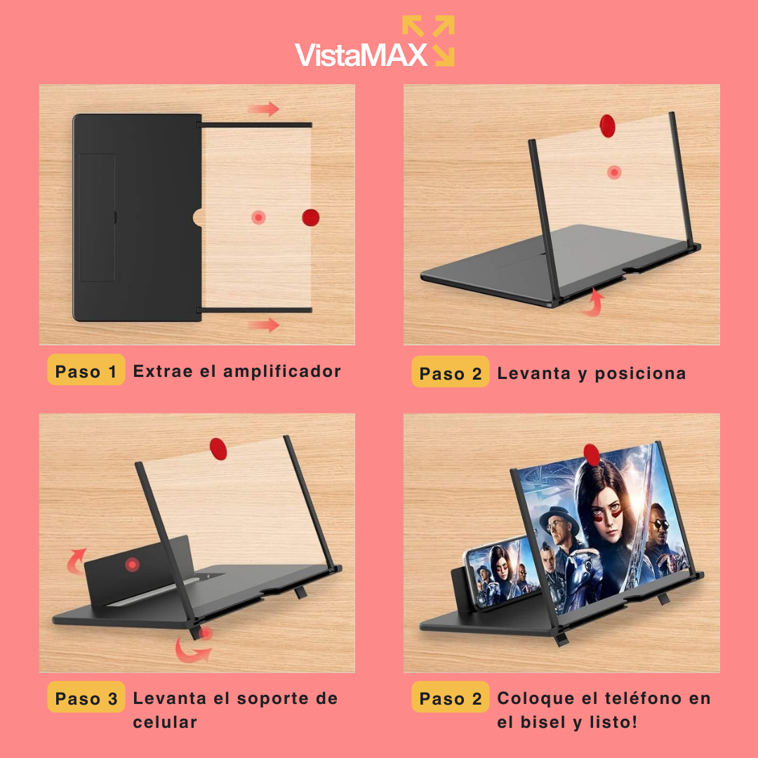 Amplificador VistaMax – Pantallas Más Grandes al Momento