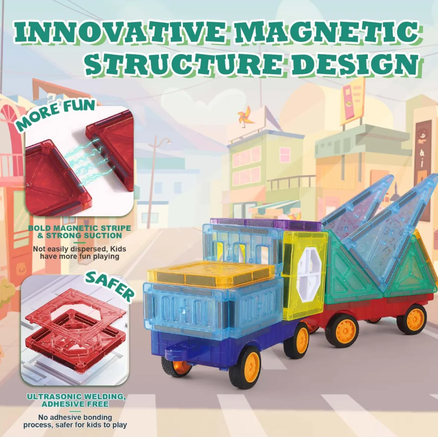 Bloques Magnéticos Para Construir 60 Pc