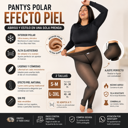 Pantys Polar Efecto Piel ❄️ 2x1 por Tiempo Limitado